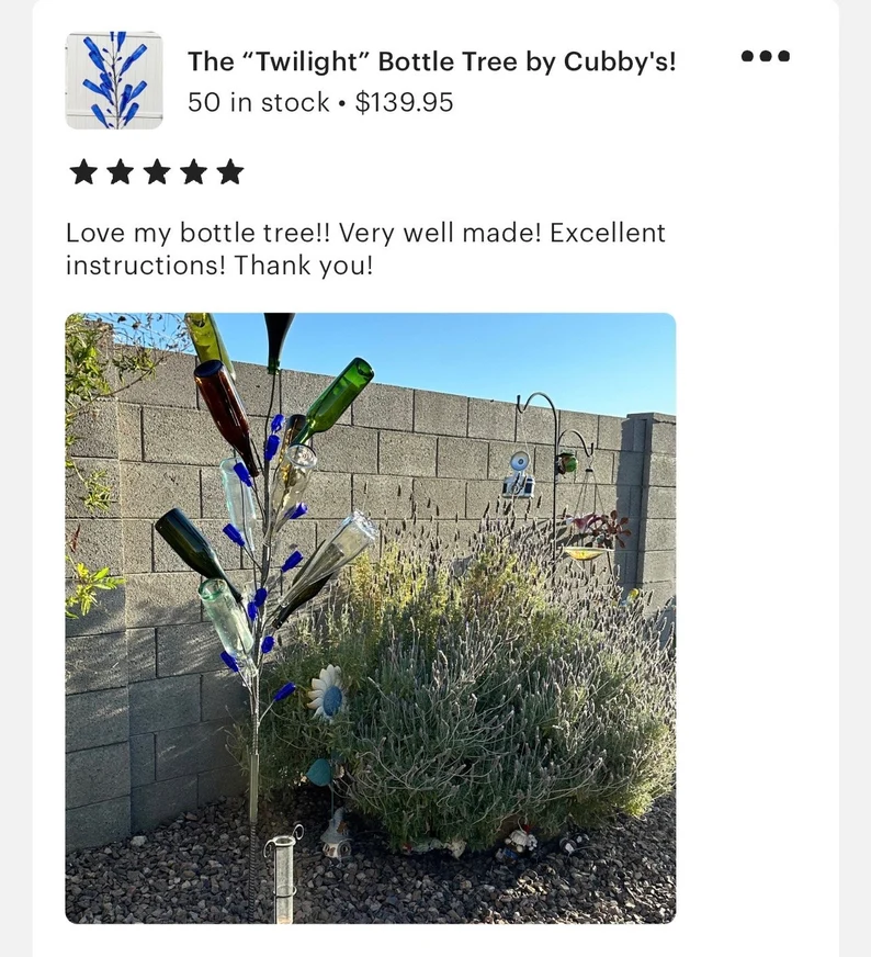 The “Twilight” Bottle Tree by Cubby's! - Image 5